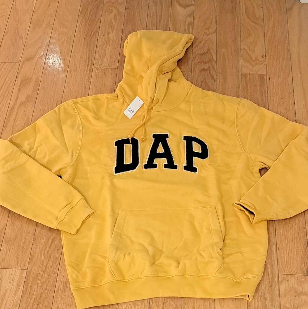 NWT GAP × Dapper Dan collab hoodie size medium gold